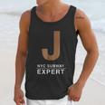 Nyc New York City Subway J Train Expert Graphic Unisex Tank Top Gifts for Her