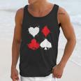 Playing Cards Poker Heart Spade Diamond Club Unisex Tank Top Gifts for Her