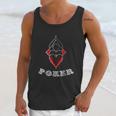 Poker Spades Hearts Diamonds Club Shiny Bling Overlap Unisex Tank Top Gifts for Her