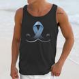 Prostate Awareness Ribbon Mustache Unisex Tank Top Gifts for Her