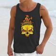 Rage Of Fire Faming Skull Creepy Skeleton Unisex Tank Top Gifts for Her