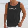 Rvca Mens Red Stitch Graphic Crew Unisex Tank Top Gifts for Her