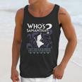 Who Is Samantha Funny Frozen Snowman Questions Unisex Tank Top Gifts for Her