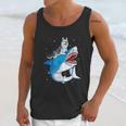 Siberian Husky Shark Jawsome Dog Lover Gifts Space Galaxy Unisex Tank Top Gifts for Her