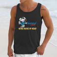 Snoopy Natural Light Never Broke My Heart Unisex Tank Top Gifts for Her