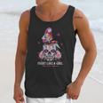 Sugar Skull Fight Like A Girl Breast Cancer Awareness Shirt Unisex Tank Top Gifts for Her