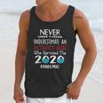 Never Underestimate Who Survived The Pandemic Activity Aide Unisex Tank Top Gifts for Her