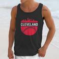 Vintage Downtown Cleveland Ohio Skyline Baseball Unisex Tank Top Gifts for Her