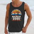 Vintage March 2001 21 Years Old Fishing Lover 21St Birthday Unisex Tank Top Gifts for Her