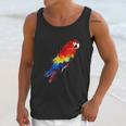 Watercolour Colourful Scarlet Macaw Parrot Bird Painting Unisex Tank Top Gifts for Her