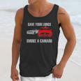 Wheel Spin Addict Mens Save Your Lungs Smoke A Camaro Unisex Tank Top Gifts for Her