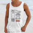 Back To The Future Delorean Blueprint Unisex Tank Top Gifts for Her