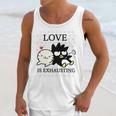 Badtz Maru Love Is Exhausting Valentine Unisex Tank Top Gifts for Her