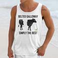 Belted Galloway Simply The Best Vintage Cow Gift Unisex Tank Top Gifts for Her