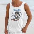 I Love My Bluetick Coonhound Dog Lover Paws Print Unisex Tank Top Gifts for Her