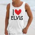 I Love Elvis Name Personalized Men Guy Bff Friend Heart Boys Unisex Tank Top Gifts for Her