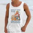 Luv Smokey Bear Only You Can Prevent Wild Fires Ringer Unisex Tank Top Gifts for Her