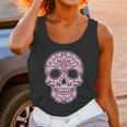 Breast Cancer Sugar Skull Day Of The Dead Dia De Los Muertos Unisex Tank Top Gifts for Women