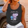 Elephants The Hardest Thing Is Watching Somebody Alzheimer Awareness Shirt Unisex Tank Top Gifts for Women