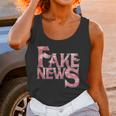 Fake News Distressed Text Unisex Tank Top Gifts for Women