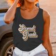 Funny Retro Second Grade Logo Unisex Tank Top Gifts for Women