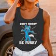 Furry Fandom Dont Worry Be Furry Wolf Fox Unisex Tank Top Gifts for Women