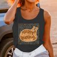 Happy Thanksgiving Day Turkey Pumpkin Logo Unisex Tank Top Gifts for Women