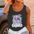 Kawaii Pastel Goth Cute Creepy Sugar Skull Unicorn Unisex Tank Top Gifts for Women