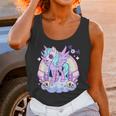 Kawaii Pastel Goth Unicorn Pony - Aesthetic Gothic Skeleton Unisex Tank Top Gifts for Women