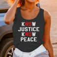 Know Justice Know Peace No Justice No Peace Unisex Tank Top Gifts for Women
