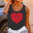 Love In Braille Inside Big Red Heart Uncontracted Valentine Unisex Tank Top Gifts for Women