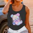 Pastel Kawaii Cute Goth Punk Teddy Bear Unisex Tank Top Gifts for Women