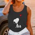 Peanuts Heart Sitting Snoopy Unisex Tank Top Gifts for Women