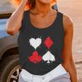 Playing Cards Poker Heart Spade Diamond Club Unisex Tank Top Gifts for Women