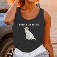 Proper Lab Attire Funny Laboratory Dog Pun Science Unisex Tank Top Gifts for Women