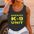 Sheriff K9 Unit Front And Back Print K9 Police Dog Handler Graphic Design Printed Casual Daily Basic Unisex Tank Top Gifts for Women