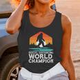 Social Distancing World Champion Funny Bigfoot Unisex Tank Top Gifts for Women