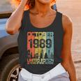 Vintage October 1989 Funny 32Nd Birthday 32 Years Old Gift Unisex Tank Top Gifts for Women