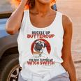 Buckle Up Buttercup Pug Dog Unisex Tank Top Gifts for Women