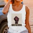 Communist Propaganda Socialist Fist Serve The People Unisex Tank Top Gifts for Women