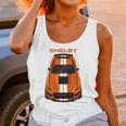 Ford Mustang Shelby Gt500 2020 2021 Twister Orange White Stripes Unisex Tank Top Gifts for Women