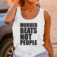 Murder Beats Not People Tshirts Sports Bra By American Apparel Unisex Tank Top Gifts for Women