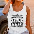 Noviembre 1970 El Nacimiento De Las Leyendas Unisex Tank Top Gifts for Women