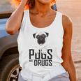 Pugs Not Drugs Awareness Unisex Tank Top Gifts for Women