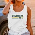 Retro Football Stripe Green Bay Football Wisconsin Green Bay Unisex Tank Top Gifts for Women