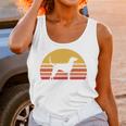 Retro Sun Redbone Coonhound Dog Silhouette Unisex Tank Top Gifts for Women