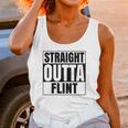 Straight Outta Flint Michigan Unisex Tank Top Gifts for Women