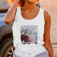 Volkswagen Santa And Reindeer Camper Van Unisex Tank Top Gifts for Women